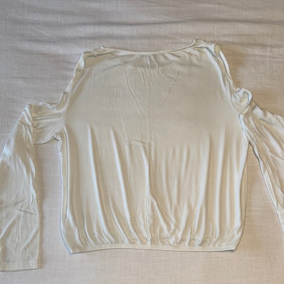 👚 EUC Women’s Alison Joy “Loni” Open Shoulder Ribbed Top – Size XL - Picture 10 of 11